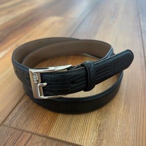 Vintage Ralph Lauren 1967 Black Italian Leather Women’s Belt Size Large
